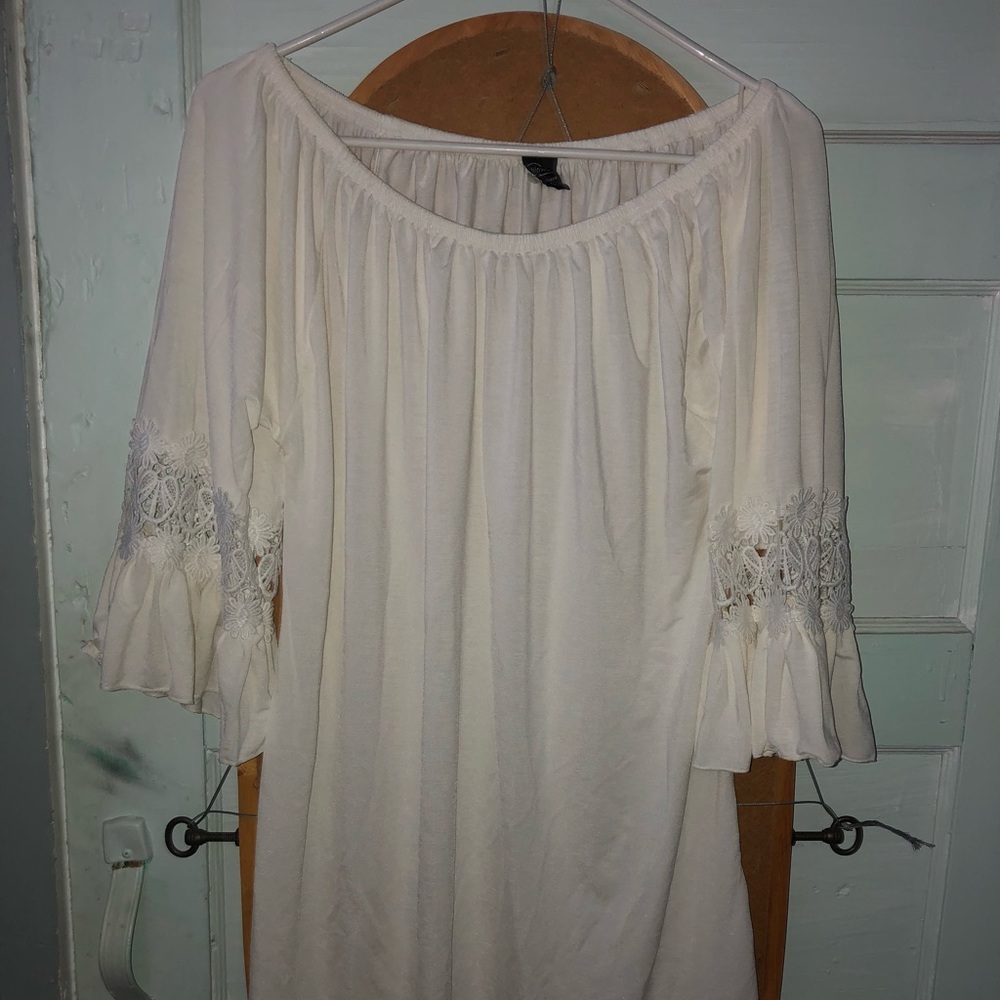 White off the shoulder dress